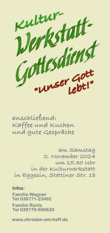 WERKSTATT-Gottesdienst